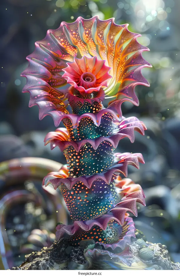 Fantasy alien flower