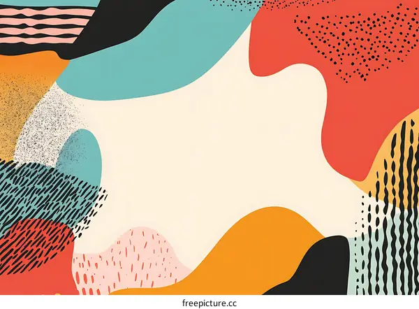 Abstract Colorful Shapes Background Design