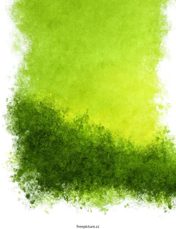 Abstract Green Watercolor Background