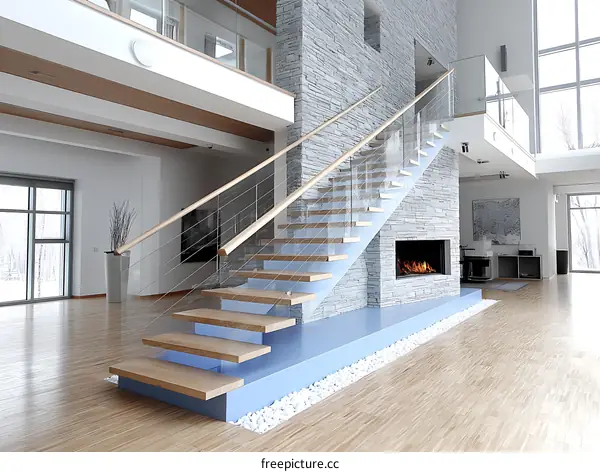 Modern Open Staircase Interior Design
