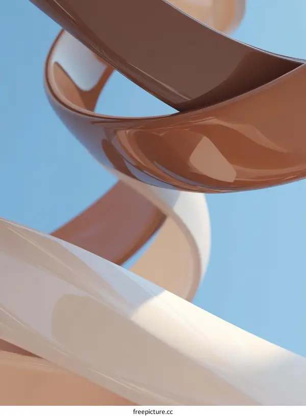 Abstract Design of Intertwined Forms