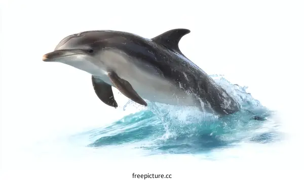 Dolphin Leaping Out of Water