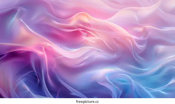 Colorful Silk-like Fabric with Holographic Gradient