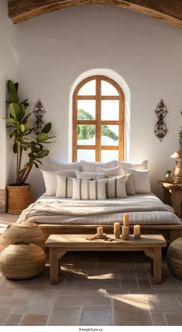 Rustic Elegance: A Cozy Bedroom Design