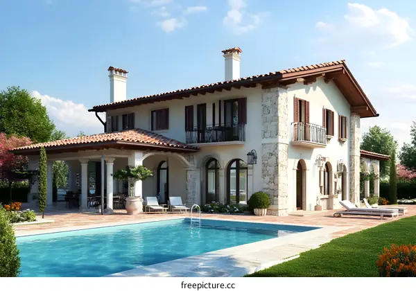 Luxury Villa with Swimming Pool and Patio