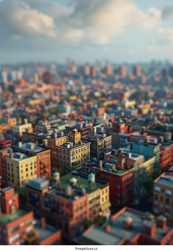 Tiny Buildings in a Bustling City