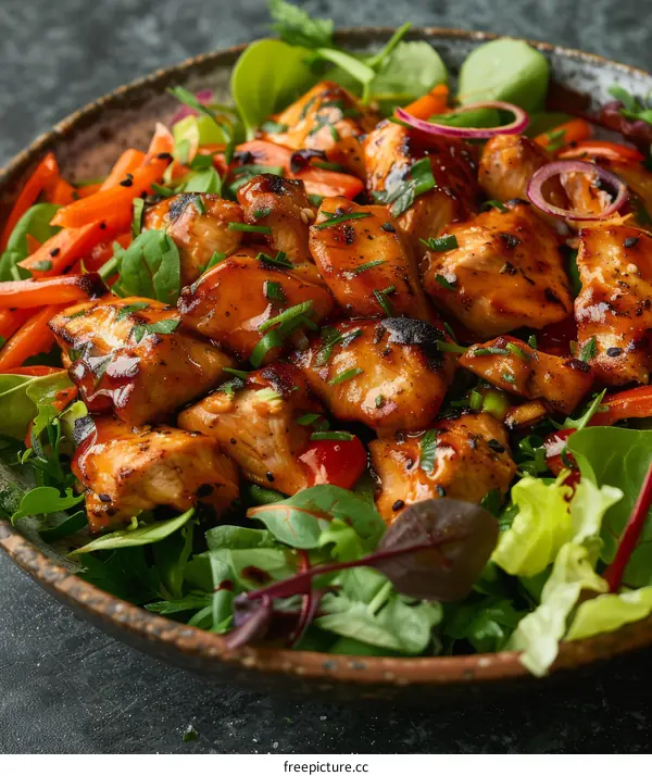 Chicken Teriyaki Salad Bowl