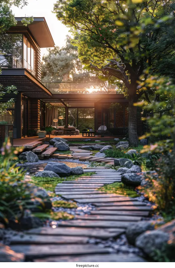 Japanese House in Perfect Harmony with Nature