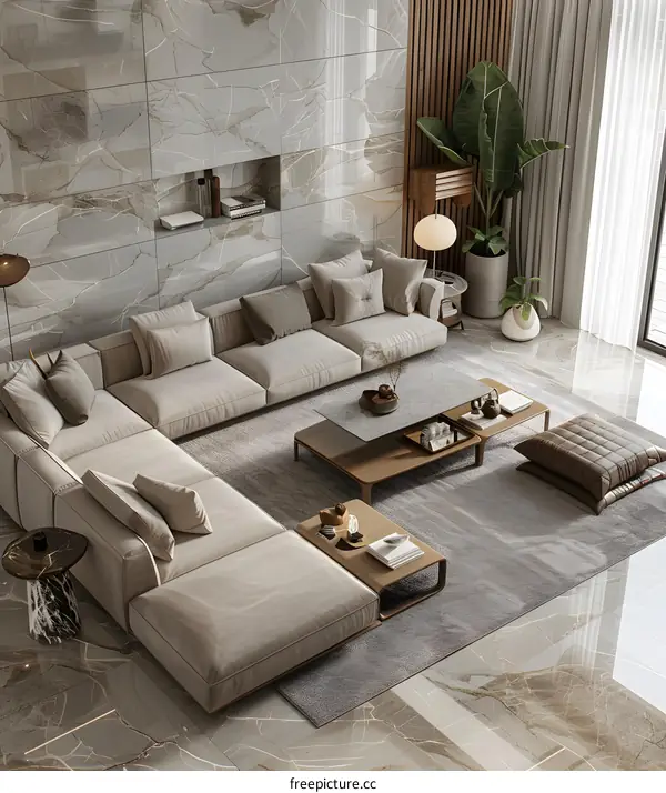 Modern minimalist living room design