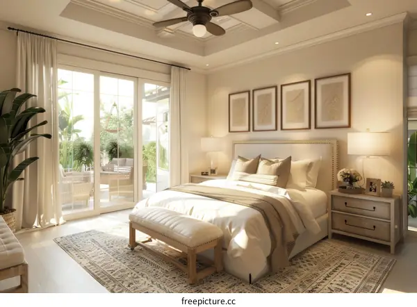 Cozy Bedroom with IKEA Style Furniture and Decor