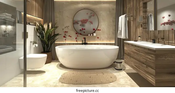 Modern Luxury Spa Bathroom Interior Design