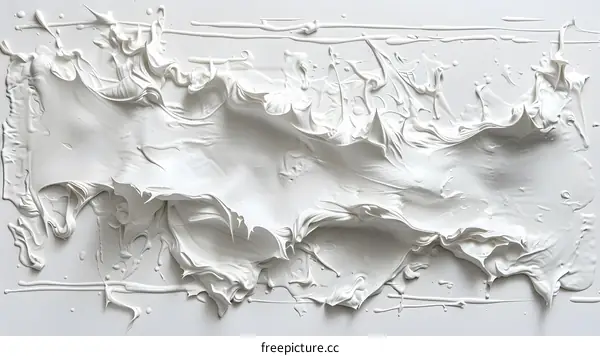 White Oil Paint Closeup