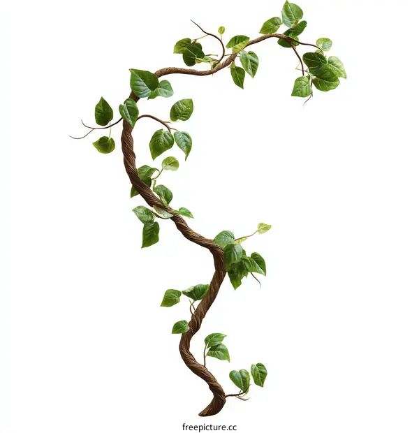 Elegant Climbing Vine with Lush Green Leaves