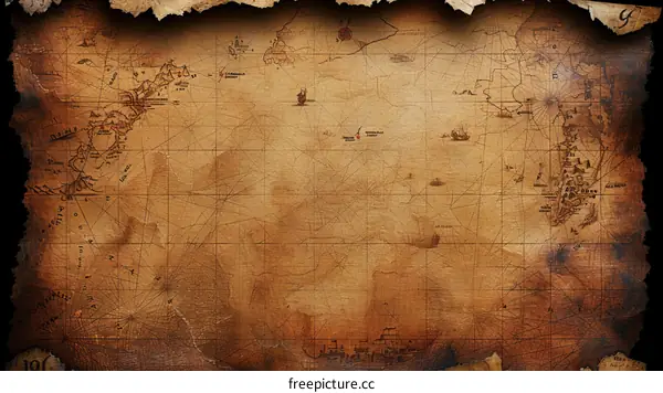Old world map background