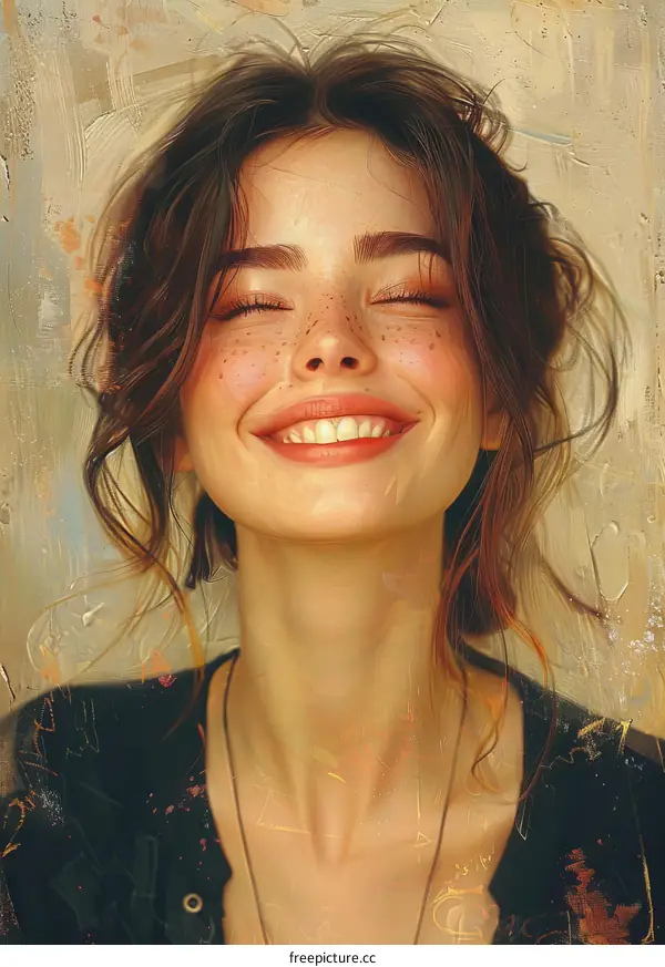 portrait of a smiling woman