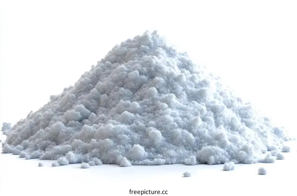 Pile of Powdered Substance on White Background