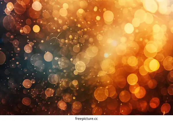 Golden bokeh background