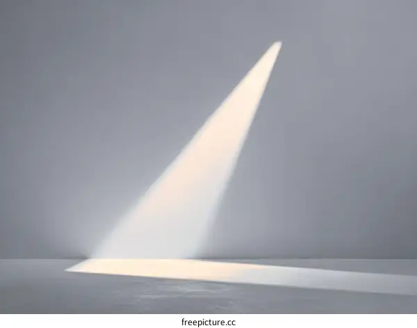 Empty Studio Interior with Spotlight