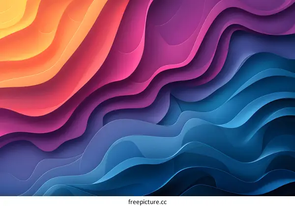 Colorful abstract waves background