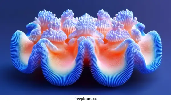 Abstract Geometric Shell Design Illustration