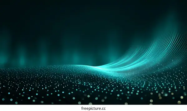Abstract Teal Digital Art Background