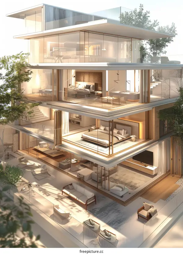 Modern Luxury Penthouse Architecture Design