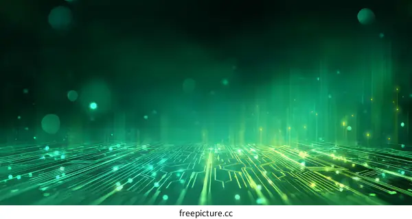 Abstract Digital Circuit Background Image