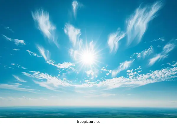 Blue sky and white clouds