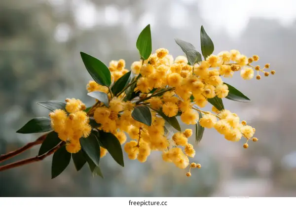 Close-up of a Beautiful Cluster of Yellow Flowers