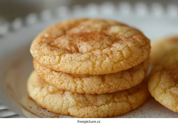 A stack of three Snickerdoodles