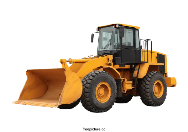 [Transparent Background PNG]Heavy Duty Yellow Construction Bulldozer