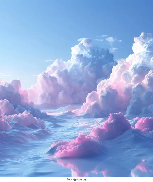 Pastel Dreamy Sky and Cloudscape