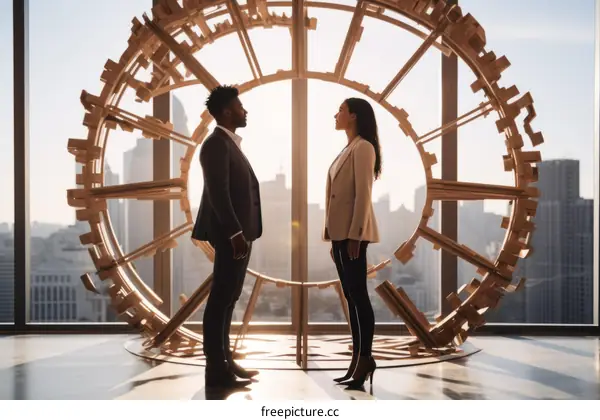 Business meeting in modern office