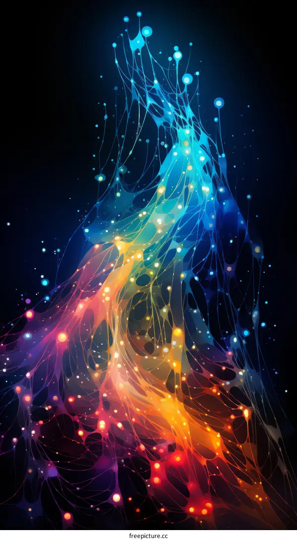 Amazing Illustration of a High Tech Network