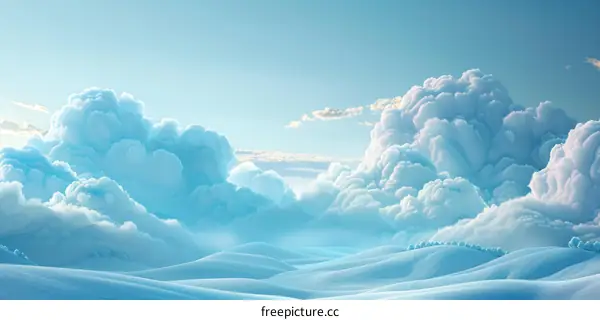 Winter Wonderland Dreamy Cloudscape