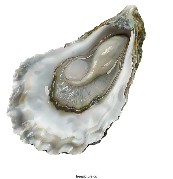 [Transparent Background PNG]Oyster on a white background