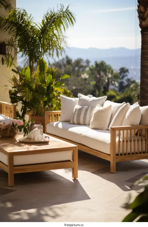 Modern Minimalist Villa Terrace Furniture Set
