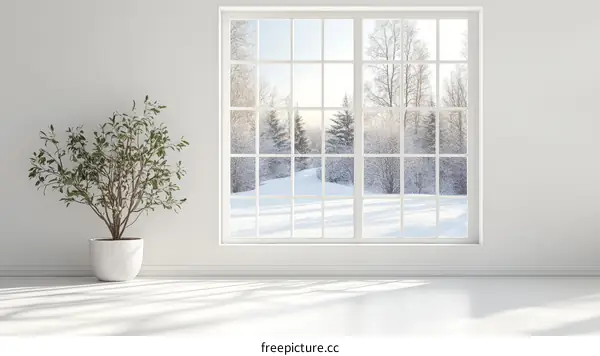 Winter Wonderland Interior Design Illustration