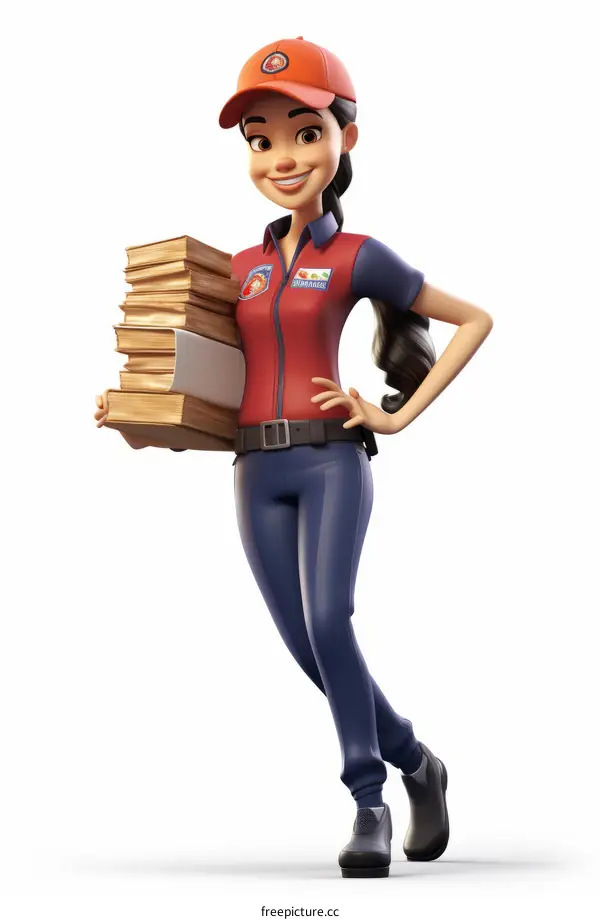 Courier makes book delivery