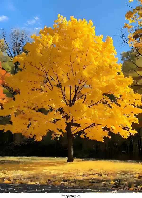 Golden Autumn Tree