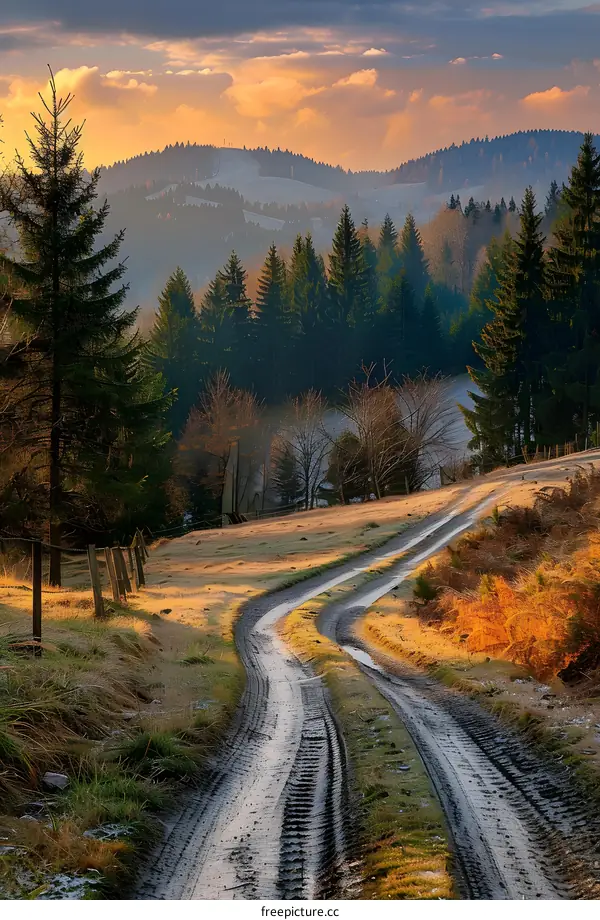 Countryside road in the mountains