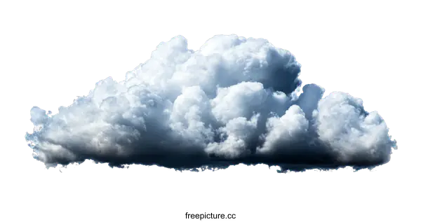 [Transparent Background PNG]Beautiful Fluffy Cumulus Cloud in the Sky