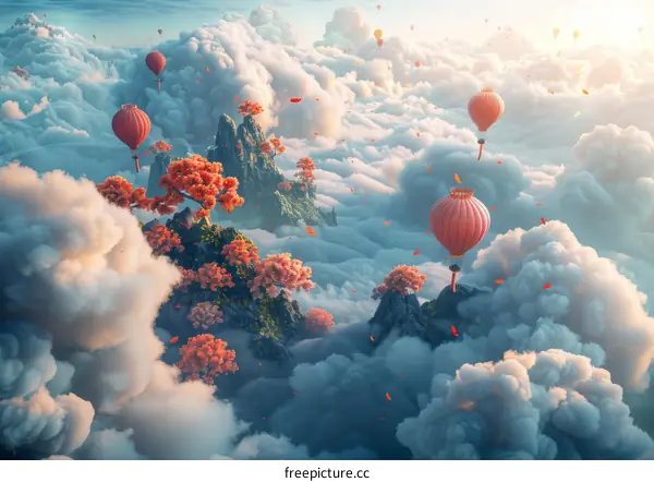 Cloud-shrouded Mountains: A Journey into the Clouds