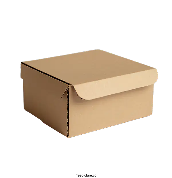 [Transparent Background PNG]Brown Cardboard Box on transparent background