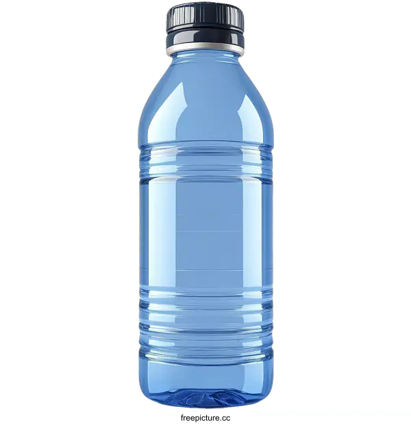 [Transparent Background PNG]Light Blue Plastic Water Bottle Design