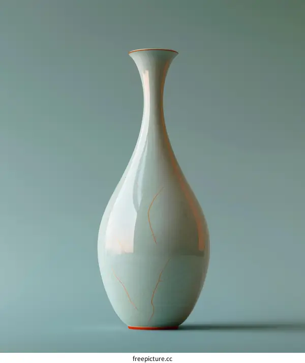 Ru Ware Porcelain Bottle - Song Dynasty Chinese Ceramic Art