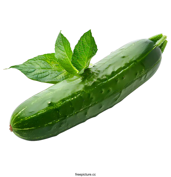 [Transparent Background PNG]Zucchini vegetable isolated on white background