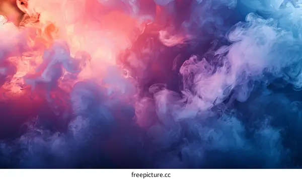 Multicolored Smoke Explosion