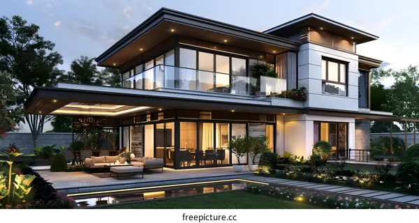 Modern style villa