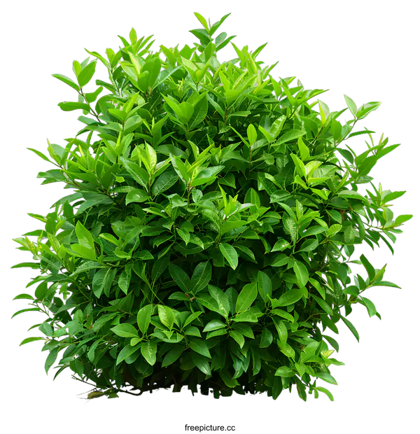 [Transparent Background PNG]Green Bush Isolated on White Background
